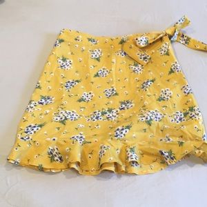 Nasty Gal floral skirt